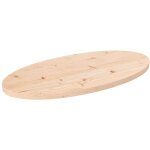 Dessus de table 70x35x2, 5 cm bois de pin massif ovale Dessus de table 70x35x2, 5 cm bois de pin massif ovale