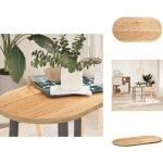 Dessus de table 80x40x2 cm bois de ch�ne massif ovale - dessus de table - plateau de table - plateau ...