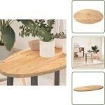 Dessus de table 80x40x2 cm bois de ch�ne massif ovale - dessus de table - plateau de table - plateau ...