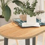 Dessus de table 80x40x2 cm bois de ch�ne massif ovale vidaxl