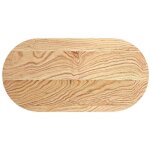Dessus de table 80x40x2 cm bois de ch�ne massif ovale vidaxl