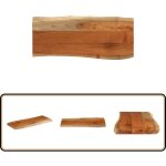 Dessus de table 90x40x3, 8 cm rectangulaire bois massif acacia - dessus de table - table basse - table ...