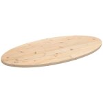 Dessus de table 90x45x2, 5 cm bois de pin massif ovale Dessus de table 90x45x2, 5 cm bois de pin massif ovale
