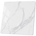 Dessus de table - 90x90cm blancen c�ramique et pierre fritt�e