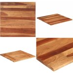 Dessus de table bois massif d'acacia 25 - 27 mm 80x80 cm - dessus de table - table en bois - acacia massif ... Dessus de table bois massif d'acacia 25 - 27 mm 80x80 cm - dessus de table - table en bois - acacia massif ...
