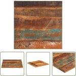 Dessus de table carr 60x60 cm 25 - 27 mm bois de rcupration - dessus de table - bois recycl - plateau ...