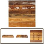 Dessus de table carr 70x70 cm 15 - 16 mm bois de rcupration - plateau de table - dessus de table - ...