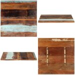 Dessus de table carr 80x80 cm 25 - 27 mm bois de rcupration - plateau de table - dessus de table - ...