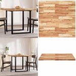 Dessus de table carr 90x90x4 cm bois massif d'acacia - dessus de table - table en bois - acacia massif ...