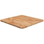 Dessus de table carr� marron clair40x40x1, 5cm bois ch�ne trait�