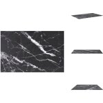 Dessus de table noir 100x62 cm 8 mm verre trempé design marbre - dessus de table - dessus de table de ... Dessus de table noir 100x62 cm 8 mm verre trempé design marbre - dessus de table - dessus de table de ...
