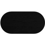 Dessus de table?plateau de table?dessus de bureau 100x50x2 cm bois de ch�ne massif ovale cfw55065