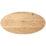Dessus de table?plateau de table?dessus de bureau 100x50x4 cm bois de ch�ne massif ovale cfw25967