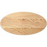 Dessus de table?plateau de table?dessus de bureau 80x40x2 cm bois de ch�ne massif ovale cfw93529