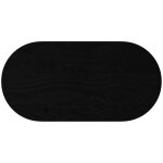 Dessus de table?plateau de table?dessus de bureau marron fonc� 80x40x4 cm bois ch�ne massif ovale cfw63963 ...