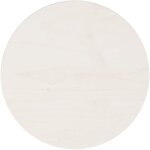 Dessus de table?plateau de table?dessus de bureau rond blanc �30x3 cm bois de pin massif cfw47821