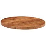 Dessus de table - plateau de table de remplacement �40x2, 5 cm rond bois massif d'acacia 901358