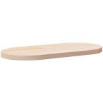 Dessus de table - plateau de table de remplacement 60x30x2, 5 cm bois de pin massif ovale 875918