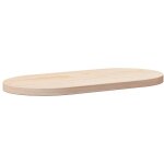 Dessus de table - plateau de table de remplacement 70x35x2, 5 cm bois de pin massif ovale 325289