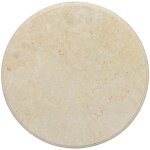 Dessus de table - plateau de table de remplacement cr�me �60x2, 5 cm marbre 463862