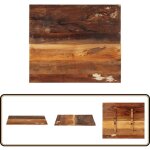 Dessus de table rectangulaire 60x70 cm 15 - 16 mm bois récupéré - plateau de table - dessus de table ... Dessus de table rectangulaire 60x70 cm 15 - 16 mm bois récupéré - plateau de table - dessus de table ...