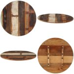Dessus de table rond 70 cm 15 - 16 mm bois de récupération - dessus de table - bois recyclé - plateau ... Dessus de table rond 70 cm 15 - 16 mm bois de récupération - dessus de table - bois recyclé - plateau ...