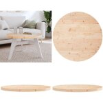 Dessus de table rond 70x3 cm bois de pin massif - dessus de table - plateau de table - bois de pin - ...
