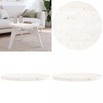 Dessus de table rond blanc Ø60x3 cm bois de pin massif - dessus de table - plateau de table - bois de ... Dessus de table rond blanc Ø60x3 cm bois de pin massif - dessus de table - plateau de table - bois de ...