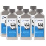 Dtartrant universel liquide (6x 250ml) pour delonghi / saeco / philips dlsc003 / ca6702 - allspares