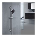 Barre de douche avec douchette  main avec 3 jets supprt de pomme et tuyau flexible ensemble de douche ...