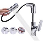 Detbom - mitigeur de lavabo avec douchette extractible robinet lavabo réglable en hauteur mitigeur salle ... Detbom - mitigeur de lavabo avec douchette extractible robinet lavabo réglable en hauteur mitigeur salle ...
