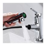 Detbom - mitigeur de lavabo avec douchette extractible robinet salle de bain avec 2 modes mitigeur salle ...