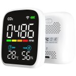 Dtecteur co2 portable cran led, testeur dioxyde de carbone multifonction, testeur temprature et humidit ...