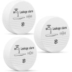 D�tecteur d'eau 3 pi�ces, alarme de fuite et de goutte d'eau 90 db, capteur d'alarme sans fil, capteur ...