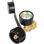 D�tecteur de fuites de gaz, indicateur de niveau de propane, manom�tre en laiton pour raccord de bouteille ...