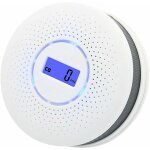 Detecteur monoxyde carbone, detecteur de fum, alarme maison monoxyde carbone fumee, affichage numrique ...