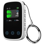 Dtecteur de monoxyde de carbone de voyage, alarme de co rechargeable, mini alarme portable pour tente ...