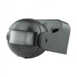 D�tecteur de mouvement pir cp - 2c noir en saillie 180 degr�s r�glable eco light