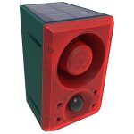 Dtecteur de mouvement solaire alarme sirne lumineuse de scurit pour l'extrieur 130db son enregistrable ...