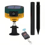 Dtecteur de mouvement solaire pour l'extrieur dtecteur de mouvement 360 lampe flash stroboscopique ...