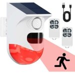 Detecteur de mouvement solaire, d�tecteur de mouvement exterieur, detecteur de presence infrarouge sans ...