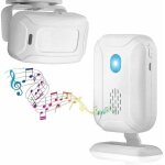 Dtecteur de mouvement et sonnette sans fil, kit d'alarme domestique comprenant 1 capteur et 1 rcepteur, ...