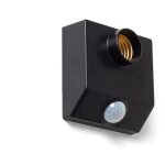 D�tecteur de pr�sence pir et cr�puscule 360� pour ampoules e27 noir