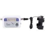 D�tecteur de signal antenne tv num�rique terrestre dvb - t mesureur de puissance blanc