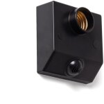 D�tecteur sonore cr�pusculaire mural pour ampoules e27 noir