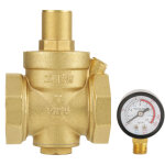 D�tendeur en laiton bsp dn50 avec manom�tre de d�bit r�glable
