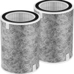 Deux filtres hepa avec inserts en fibre de carbone compatibles avec les purificateurs d'air shark hp200 ...