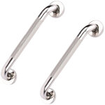Deux pi�ces, barres d'appui antid�rapantes pour salle de bain en acier inoxydable, 40 cm, argent chrom� ...