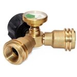 D�viateur de flux : adaptateur en y pour r�servoir de propane (avec manom�tre, raccord en t adaptateur ...