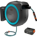 Dévidoir automatique mural sur batterie powerroll xl. tuyau 35m. bleu turquoise. kit complet avec batterie. ... Dévidoir automatique mural sur batterie powerroll xl. tuyau 35m. bleu turquoise. kit complet avec batterie. ...